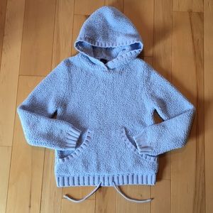 Light Blue Gap Kids Loop Knit Hoodie - Size 10